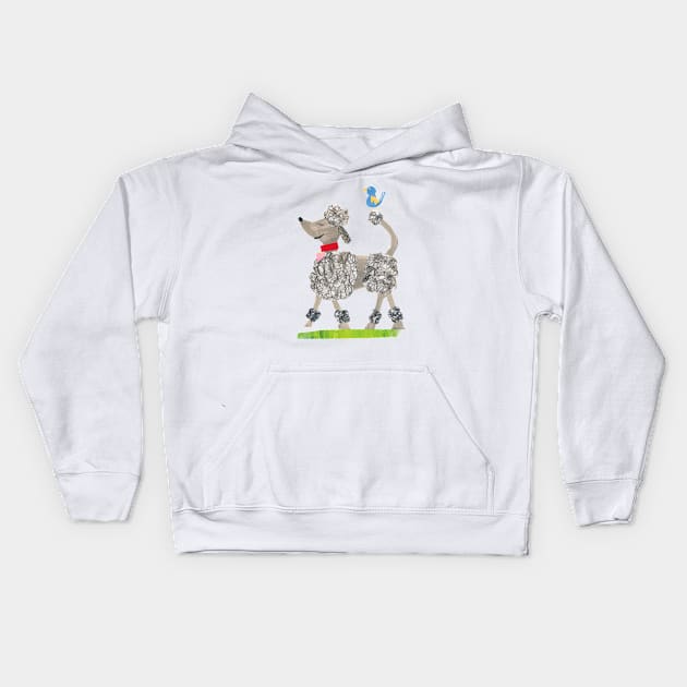 Poodle Kids Hoodie by Tracey English